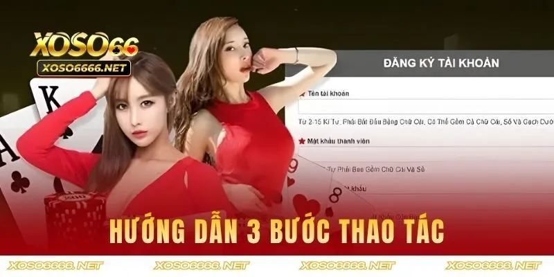 Hướng dẫn 3 bước thao tác